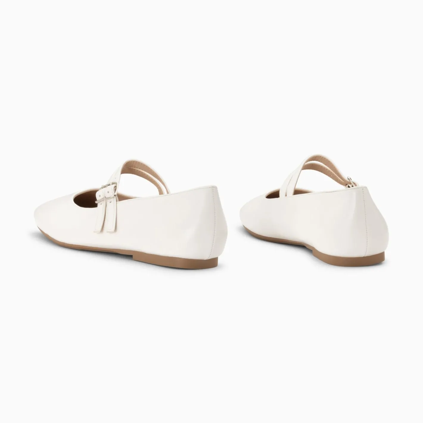 Vanessa Wu Ballerines Luce Blanches A Doubles Brides Clearance