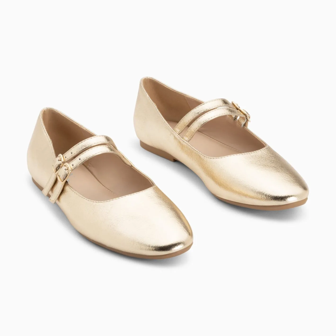 Vanessa Wu Ballerines Luce Or A Doubles Brides Outlet