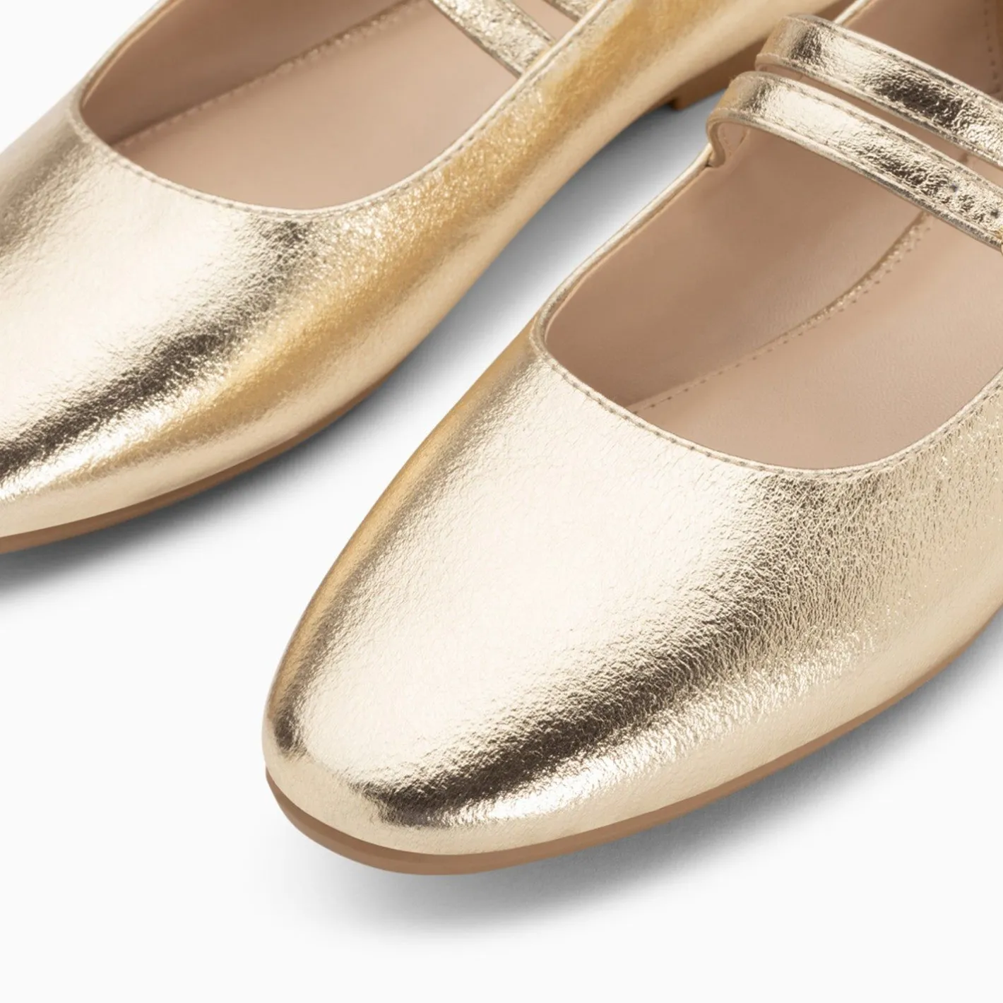 Vanessa Wu Ballerines Luce Or A Doubles Brides Outlet