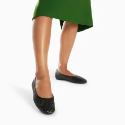 Vanessa Wu Ballerines Provence Tressees Noires Sale
