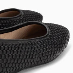 Vanessa Wu Ballerines Provence Tressees Noires Sale