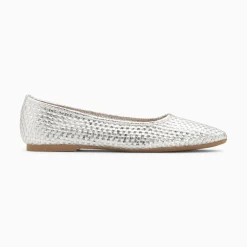 Vanessa Wu Ballerines Provence Tressees Argent Best