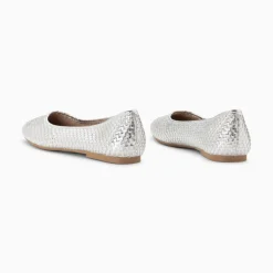 Vanessa Wu Ballerines Provence Tressees Argent Best