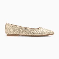 Vanessa Wu Ballerines Provence Tressees Or Sale