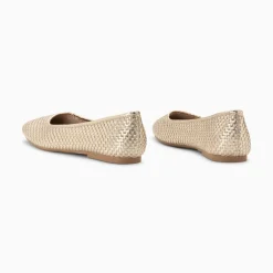 Vanessa Wu Ballerines Provence Tressees Or Sale