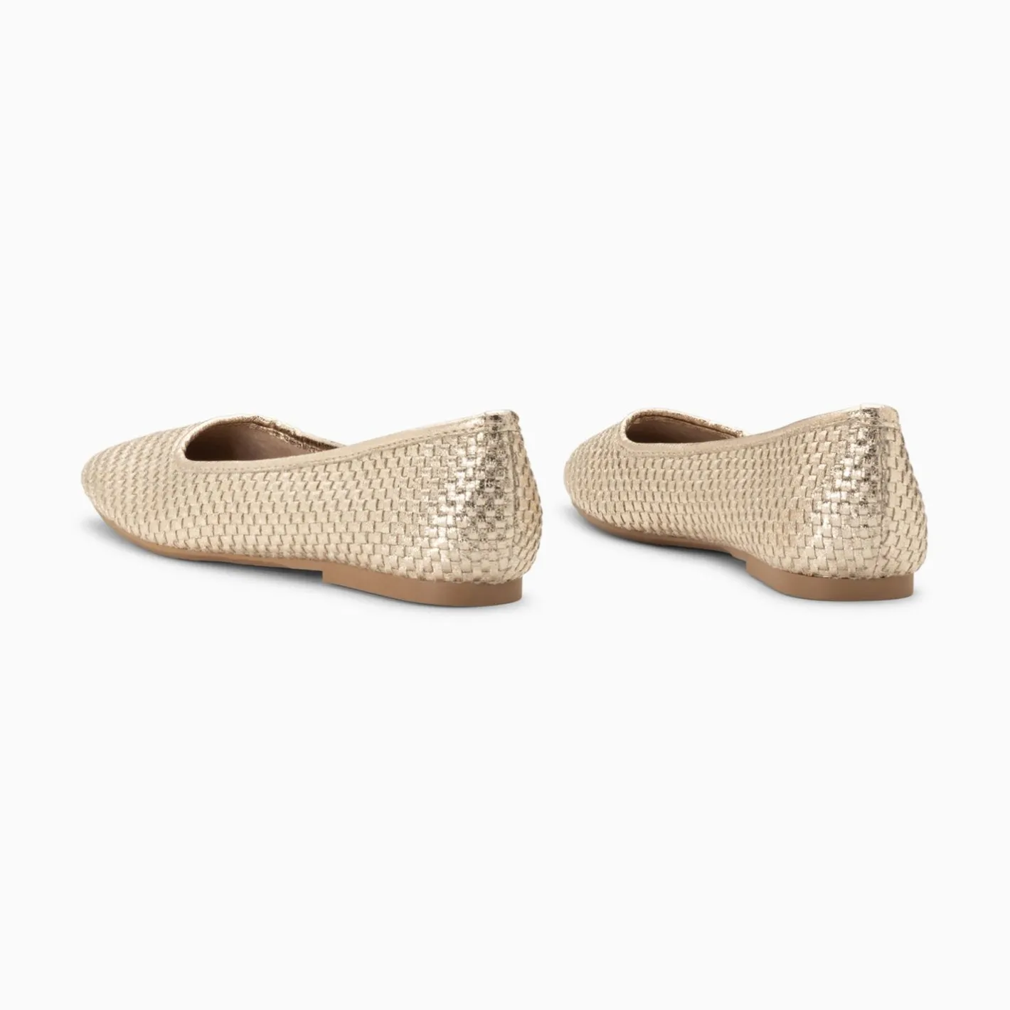 Vanessa Wu Ballerines Provence Tressees Or Sale