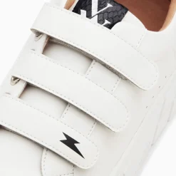 Vanessa Wu Baskets Angela Blanc Et Noir Serpent A Plateforme New