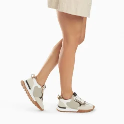 Vanessa Wu Baskets Coeur Gloria Beiges A Semelle Running Outlet