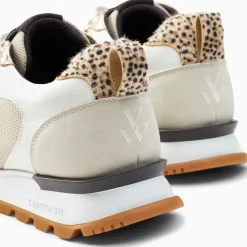 Vanessa Wu Baskets Coeur Gloria Beiges A Semelle Running Outlet
