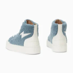 Vanessa Wu Baskets Eclair Alba Montantes Bleu-Gris Sale