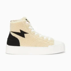 Vanessa Wu Baskets Eclair Alba Montantes Blanc Casse Outlet