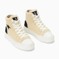 Vanessa Wu Baskets Eclair Alba Montantes Blanc Casse Outlet