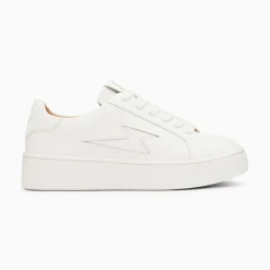 Vanessa Wu Baskets Eclair Angie Blanches Monochrome A Lacets Discount
