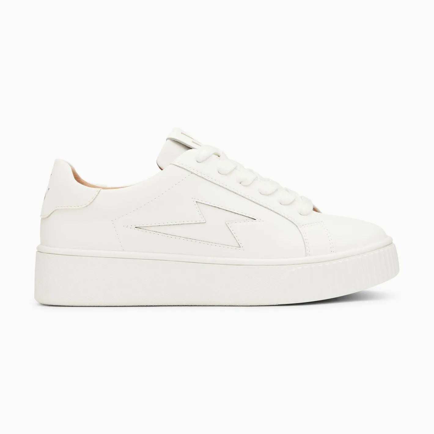 Vanessa Wu Baskets Eclair Angie Blanches Monochrome A Lacets Discount