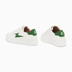 Vanessa Wu Baskets Eclair Angie Blanc Et Vert A Lacets Best