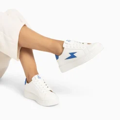 Vanessa Wu Baskets Eclair Angie Blanc Et Bleu A Lacets Online