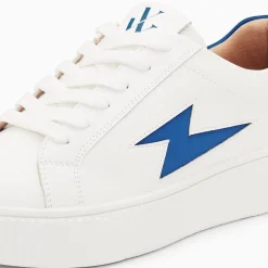 Vanessa Wu Baskets Eclair Angie Blanc Et Bleu A Lacets Online