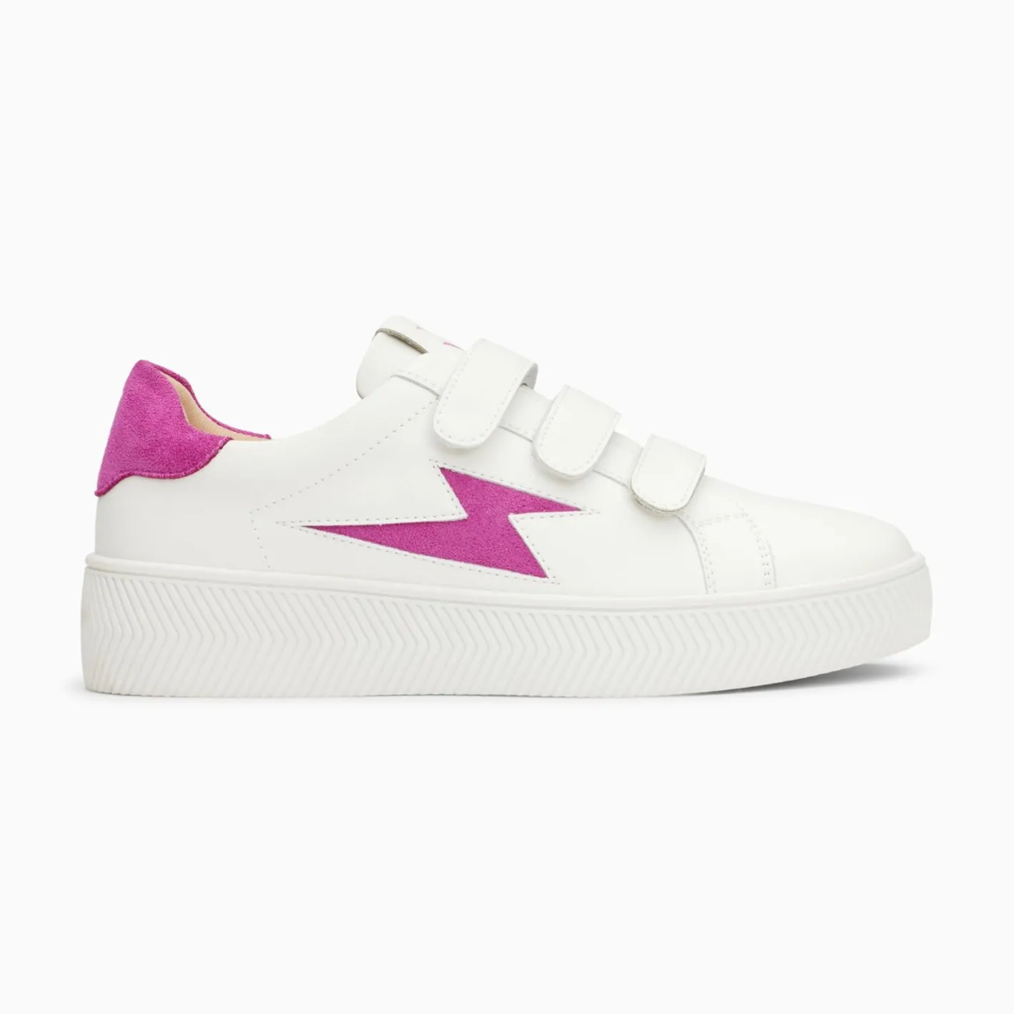 Vanessa Wu Baskets Eclair Camelia Blanc Et Magenta A Scratchs Clearance