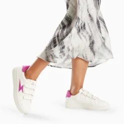Vanessa Wu Baskets Eclair Camelia Blanc Et Magenta A Scratchs Clearance