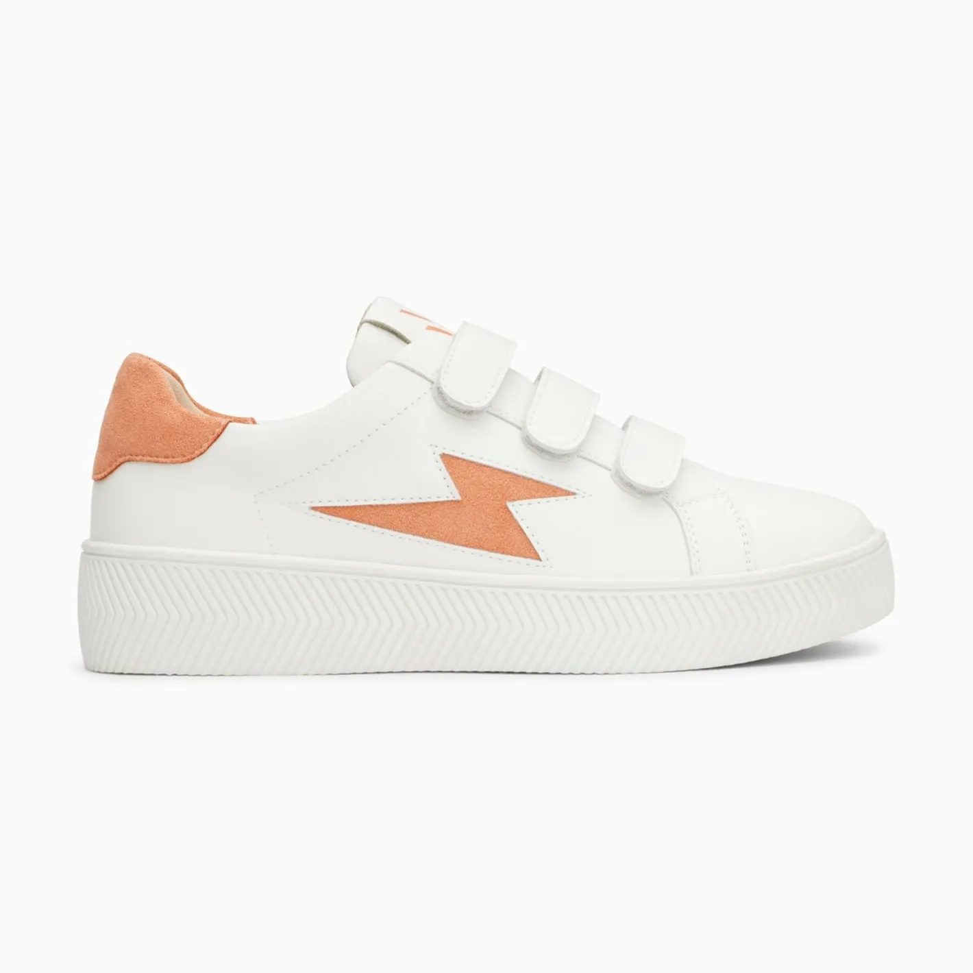 Vanessa Wu Baskets Eclair Camelia Blanc Et Orange A Scratchs New
