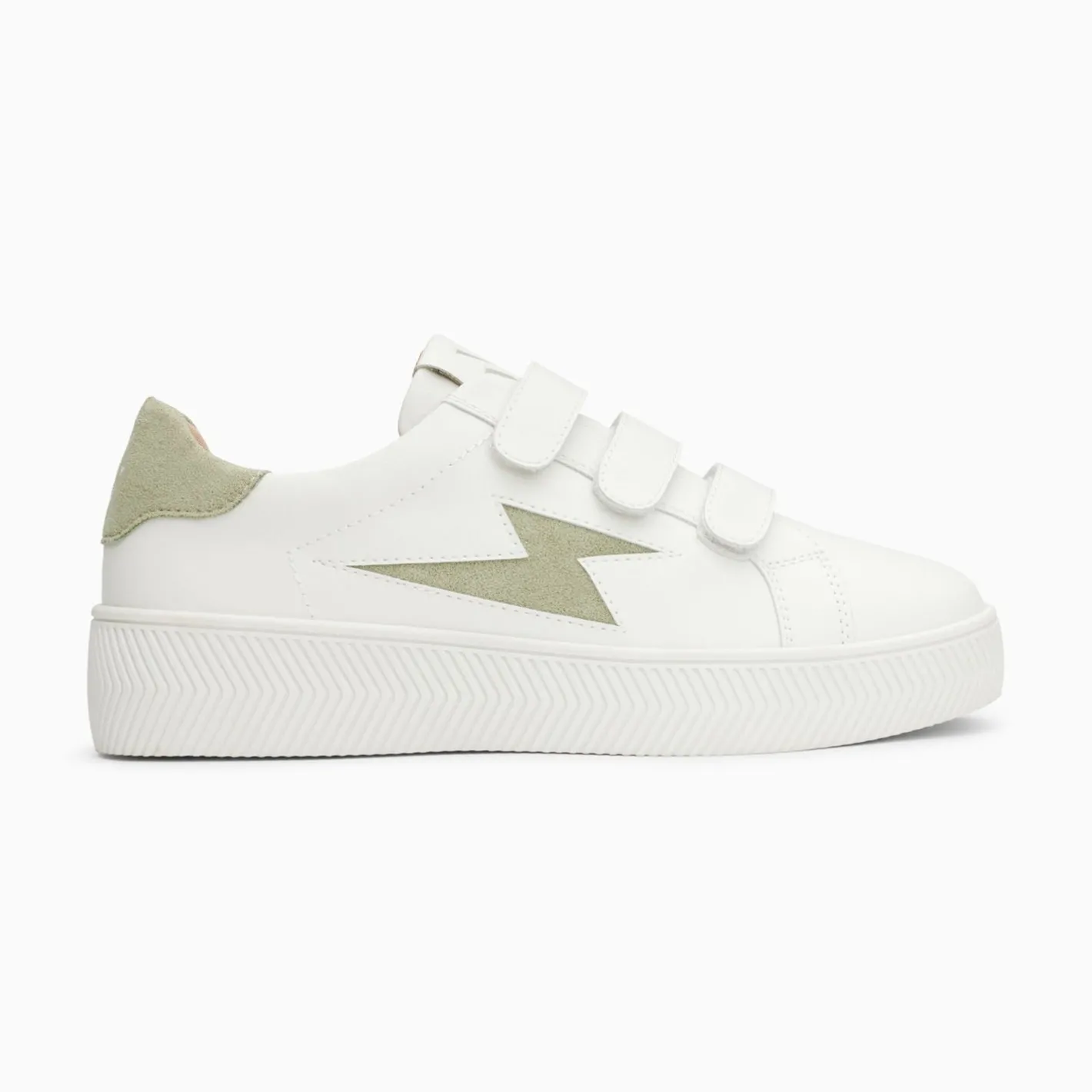 Vanessa Wu Baskets Eclair Camelia Blanc Et Vert Amande A Scratchs