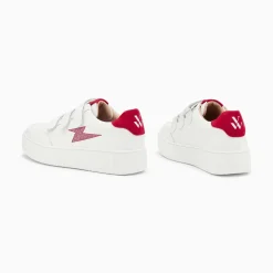 Vanessa Wu Baskets Eclair Damia Blanc Et Rouge A Scratchs Clearance
