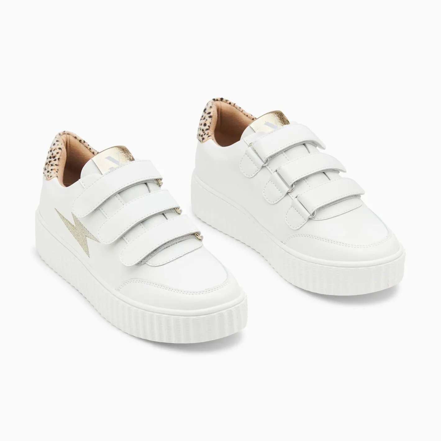 Vanessa Wu Baskets Eclair Damia Blanc Et Leopard A Scratchs Online