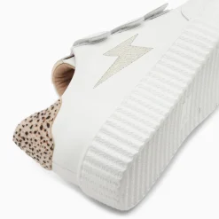 Vanessa Wu Baskets Eclair Damia Blanc Et Leopard A Scratchs Online