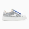 Vanessa Wu Baskets Eclair Elise Argent Paillete A Lacets Sale