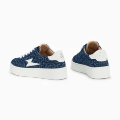Vanessa Wu Baskets Eclair Enola Denim Coeur A Lacets Outlet