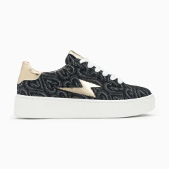 Vanessa Wu Baskets Eclair Enola Noir Coeur A Lacets Sale