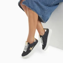 Vanessa Wu Baskets Eclair Enola Noir Coeur A Lacets Sale