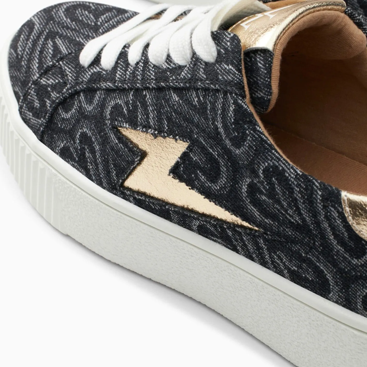 Vanessa Wu Baskets Eclair Enola Noir Coeur A Lacets Sale