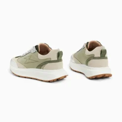 Vanessa Wu Baskets Eclair Esther Kaki Et Argent A Semelle Oversize Outlet