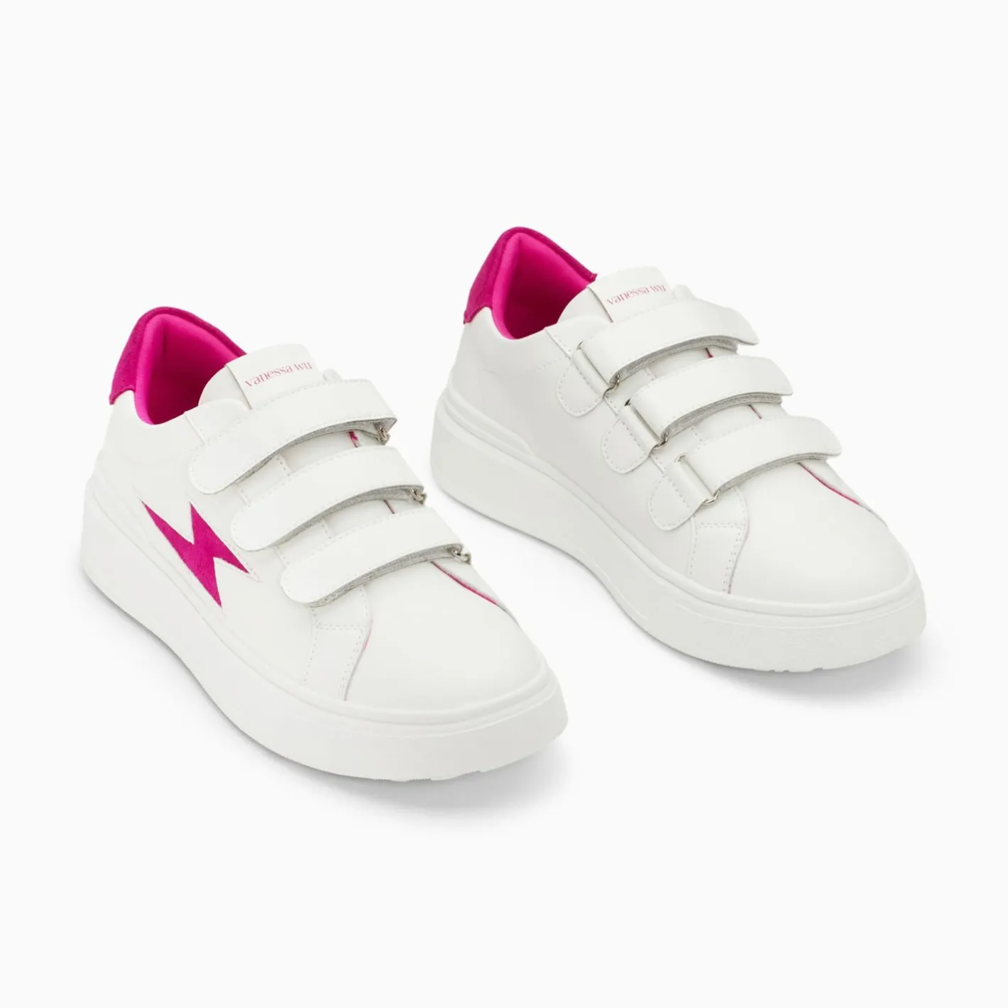 Vanessa Wu Baskets Eclair Fanny Blanc Et Fuchsia A Scratchs Best