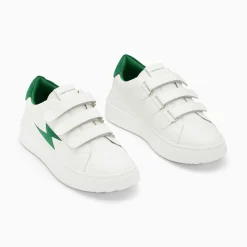 Vanessa Wu Baskets Eclair Fanny Blanc Et Vert A Scratchs Sale