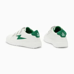 Vanessa Wu Baskets Eclair Fanny Blanc Et Vert A Scratchs Sale