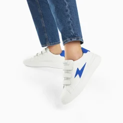 Vanessa Wu Baskets Eclair Fanny Blanc Et Bleu A Scratchs Best