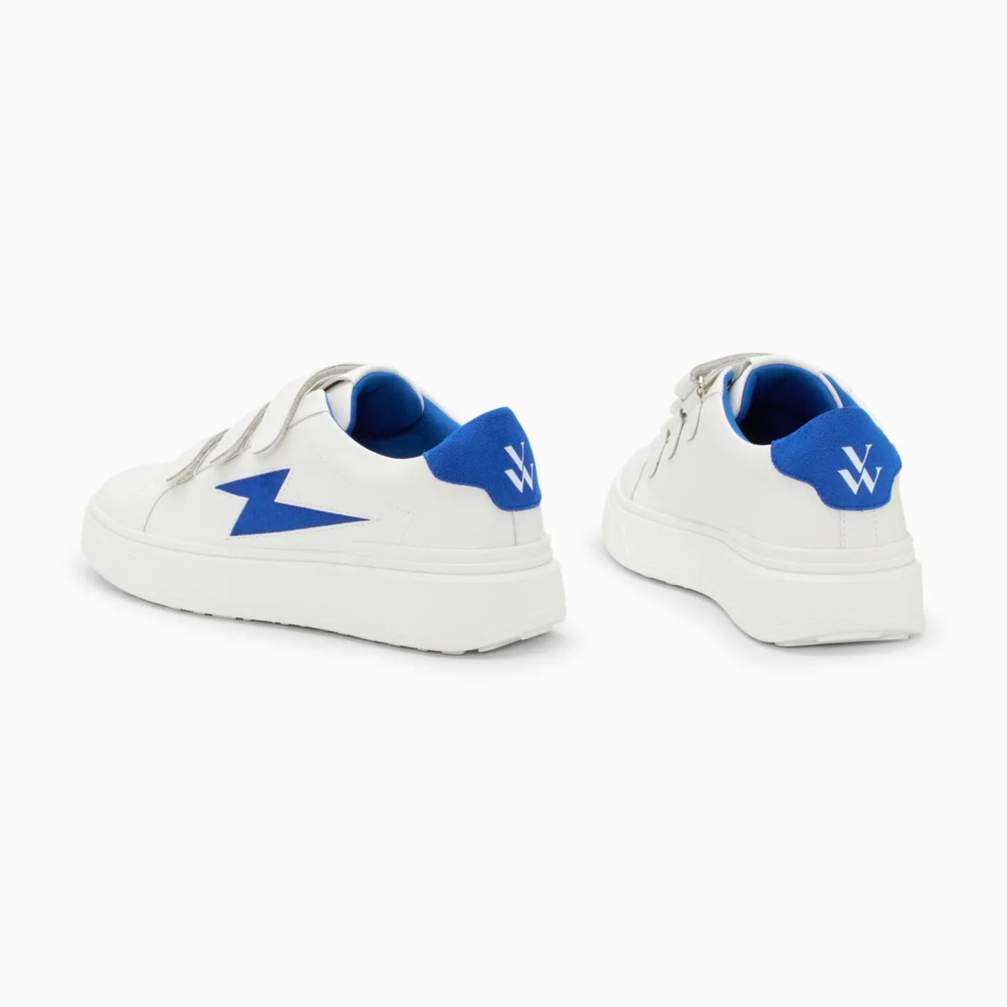 Vanessa Wu Baskets Eclair Fanny Blanc Et Bleu A Scratchs Best