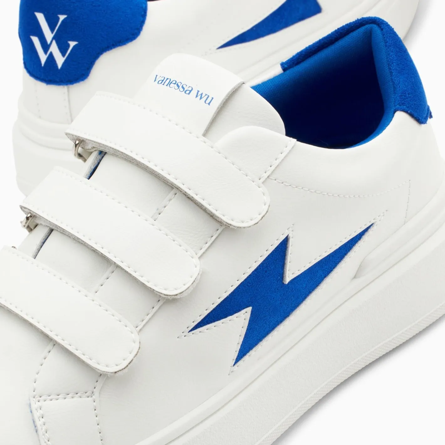 Vanessa Wu Baskets Eclair Fanny Blanc Et Bleu A Scratchs Best