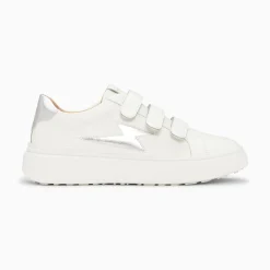 Vanessa Wu Baskets Eclair Fanny Blanc Et Argent A Scratchs Sale