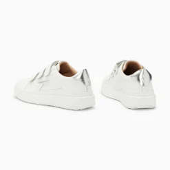 Vanessa Wu Baskets Eclair Fanny Blanc Et Argent A Scratchs Sale