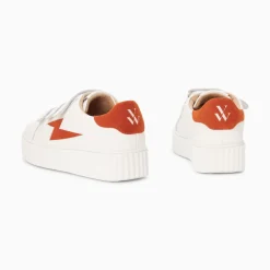 Vanessa Wu Baskets Eclair Kim Blanc Et Orange A Scratchs Online