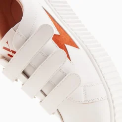 Vanessa Wu Baskets Eclair Kim Blanc Et Orange A Scratchs Online