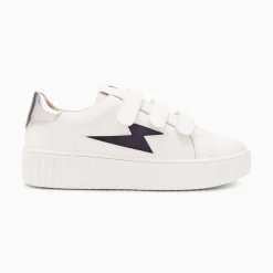 Vanessa Wu Baskets Eclair Kim Blanc Et Bleu Marine A Scratchs