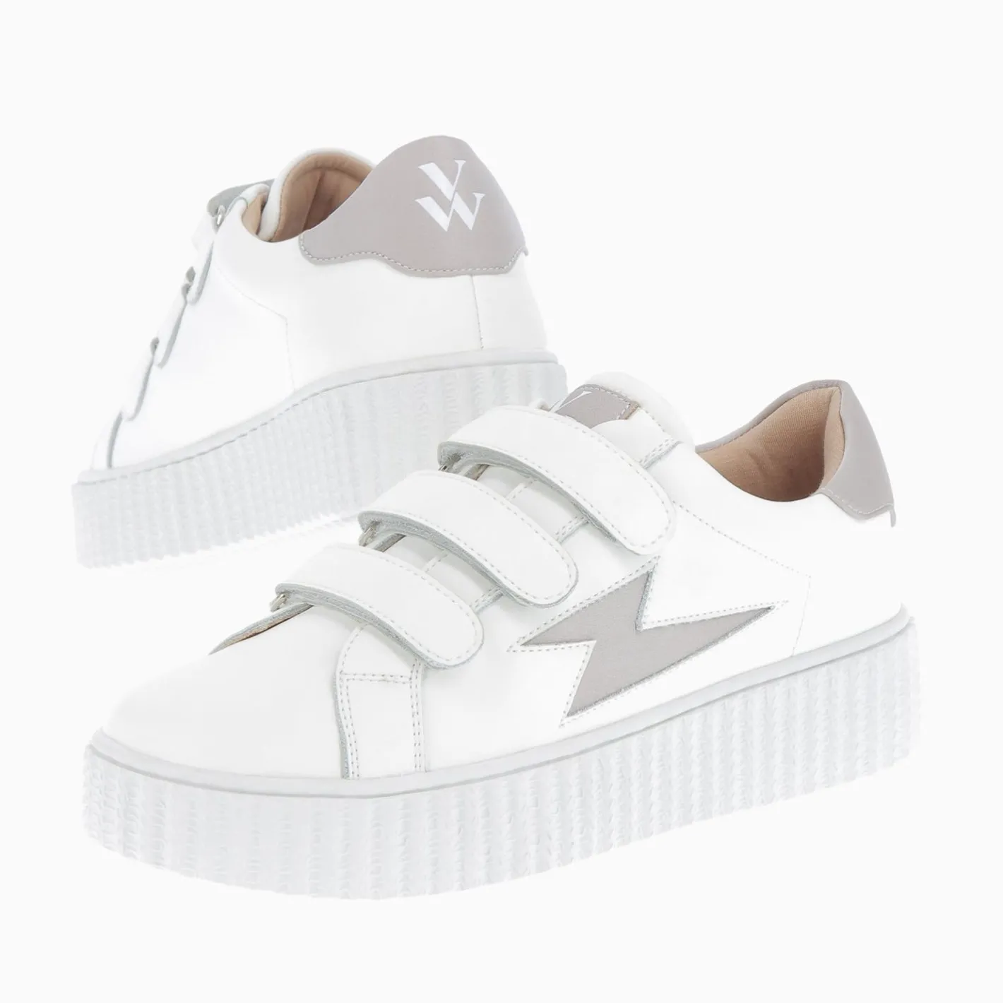 Vanessa Wu Baskets Eclair Larissa Blanches A Details En Satin Taupe Clearance