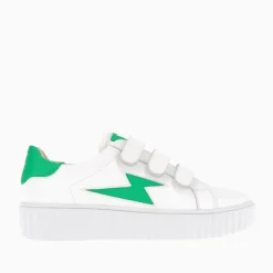 Vanessa Wu Baskets Eclair Larissa Blanches A Details En Satin Vert Best