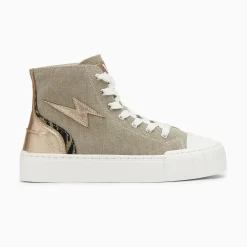 Vanessa Wu Baskets Eclair Laure Montantes Kaki Et Champagne Best