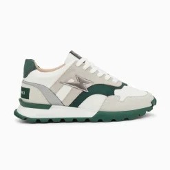 Vanessa Wu Baskets Eclair Liena Vert Et Anthracite A Semelle Running New