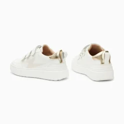 Vanessa Wu Baskets Eclair Lison Blanc Et Or A Scratchs Online